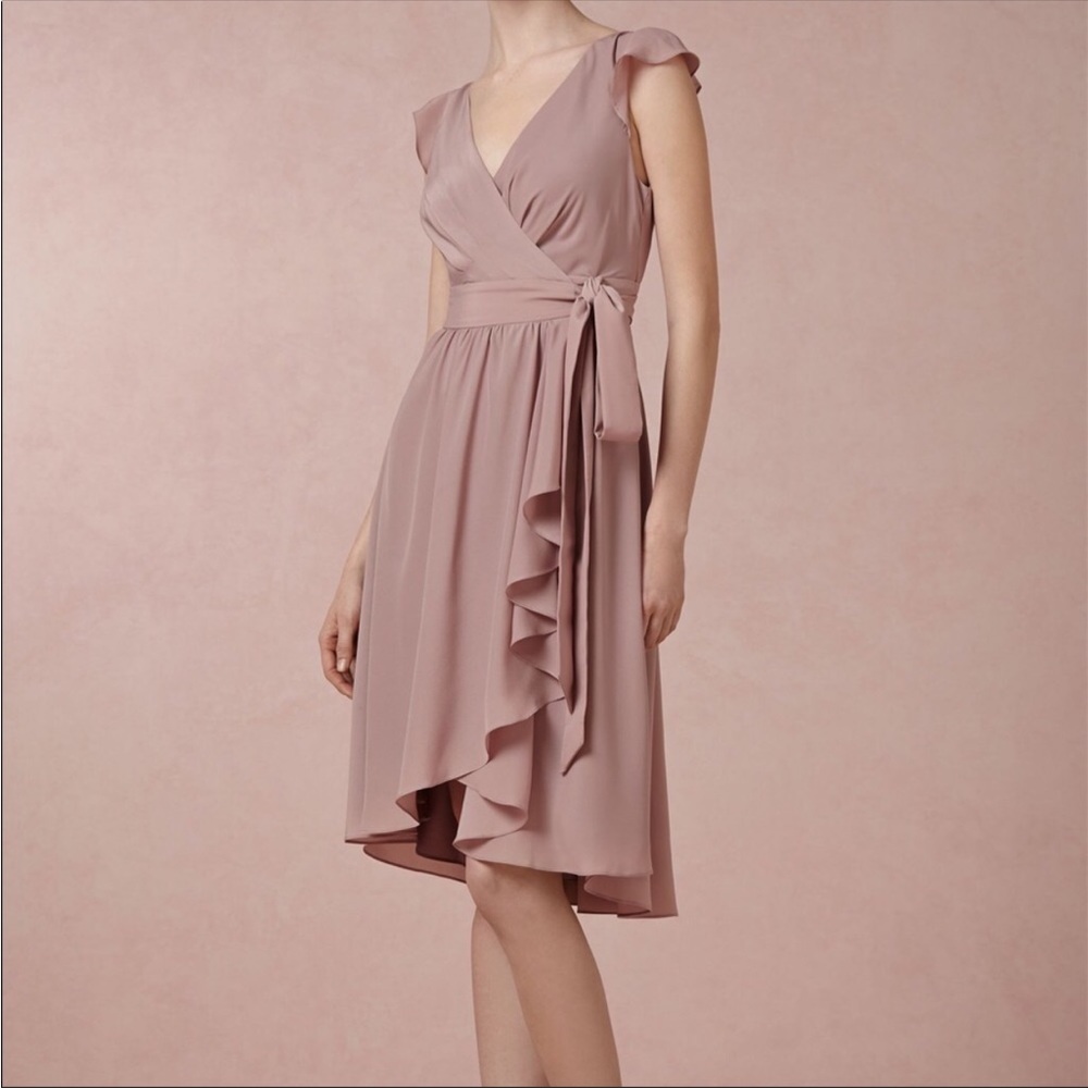 Anthropologie Mauve Wrap Dress